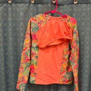 Wonder Nation girls bathing suit set. YL (10-12)